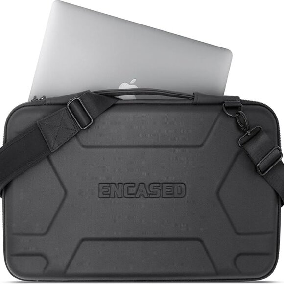 NEW! ENCASED Hard-Shell Water-resistant Laptop Carrying Case w/Luggage Strap - Picture 3 of 15